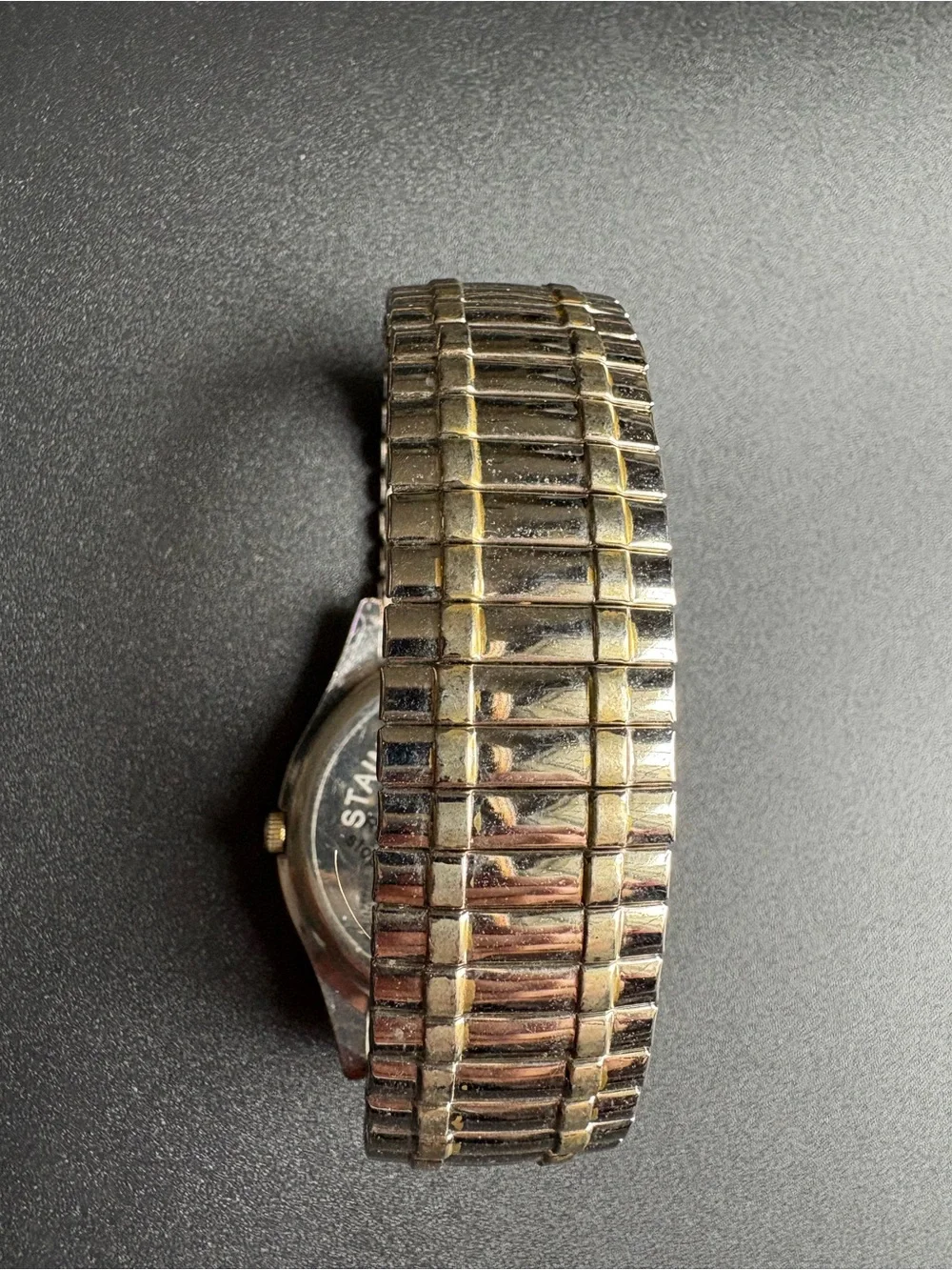 Gold and Silver Quartz Men's Watch